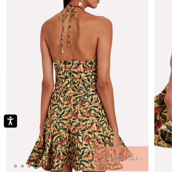 AGUA BY AGUA BENDITA
Anturio Monarca Linen Halter Mini Dress - Picture 12 of 12